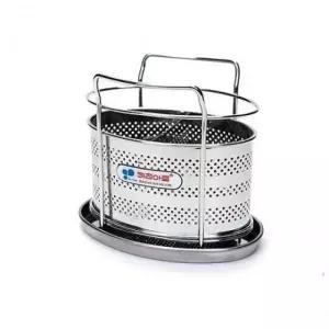 ( )스텐 주방용품 수저통 주방수납대 타원형