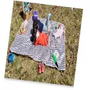 ( )체크무늬 방수 피크닉 매트 초콜렛 중형 돗자리매트 매트 캠핑매트 귀여운돗자리 방수피크닉매트