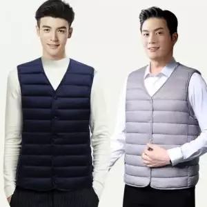 간절기 방한 조끼 초경량 보온 방수 온열 다운 베스트