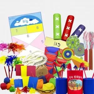 ( )윷놀이 투호놀이 사방치기 외 민속놀이 10 종 세트 전통 체육 대회 워크샵 대형 매트