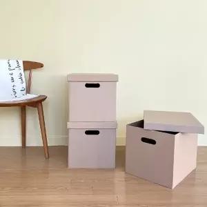 ( )종이상자 뚜껑 있는 종이박스 옷장 속 정리함 수납형대형종이상자