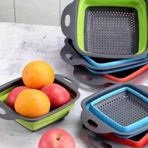 ( )사각형 접이식 대형 주방 채망 설거지보조망 야채세척망