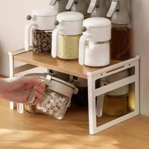 ( )주방 간이 선반 대형 조리도구 양념통 정리대 수납 탁상용 싱크대 정리