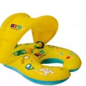 휴가 여름 보행기튜브 바다 물놀이 파라솔 맘앤베이비 튜브 물놀이용품 원형