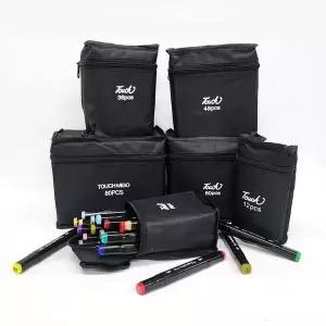 마커펜 60색 수채화 디자인펜 전용케이스 채색 드로잉마카