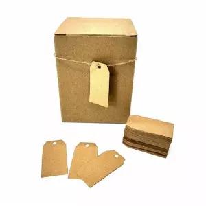 선물 악세사리 종이 라벨택 무지 크라프트 상품 가격텍