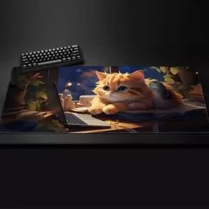 야옹이 대형 마우스장패드 고양이사진 2XL
