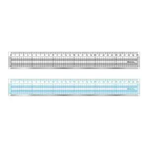 송화 30cm 방안 컷팅자 컷팅용 금속부착 플라스틱 자 색상랜덤