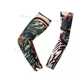 타투무늬 팔토시 남자문신팔토시손목밴드형 졸업사진패션 남성쿨토시 작업팔토시 문신팔토시