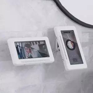 ( )욕실 방수 핸드폰 거치대 케이스 벽 무타공 각도조절 샤워 욕실 화장실 홀더