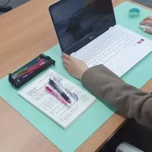 ( )양면 가죽장패드 소프트그린 게이밍마우스패드 장마우스패드 방수매트