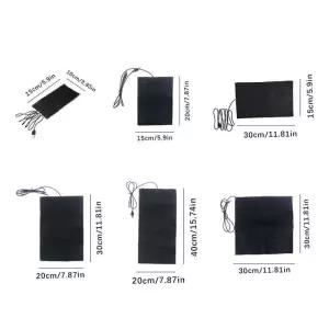 조절 가능한 온도 USB 고온 히팅 플레이트 탄소 섬유 원적외선 패드 허리 무릎용 시트 쿠션