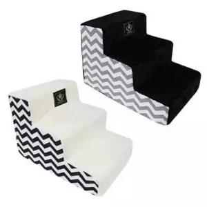 강아지 북유럽 지그재그 3단 스텝 1P 논슬립 계단-WD4D837