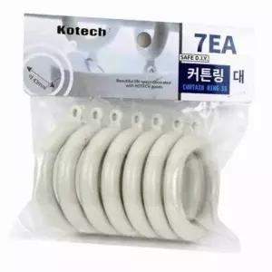 ( )아이보리 대형 커튼 링 7개입 샤워커튼고리 플라스틱링