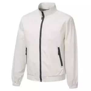 남자 봄 수퍼드라이 경량 하이넥 집업점퍼 DW-JUS-Q001-화이트