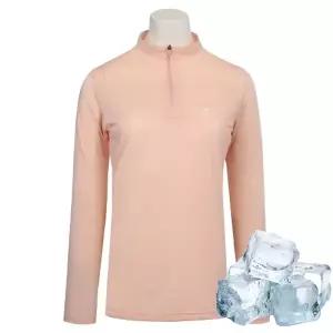 여자 프리미엄 아이스 스판 기능성 긴팔 티셔츠 DWW-MOS-412-핑크