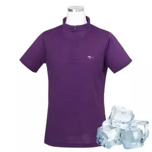 여자 프리미엄 아이스 스판 기능성 반팔 티셔츠 DWW-MOH-413-퍼플