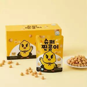 국내제조 슈퍼 찐콩이 60g*20개입 촉촉한 삶은 병아리콩 단백질 간식