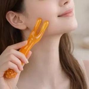 페이스 얼굴 승모근 롤러 괄사 마사지 스틱 지압기