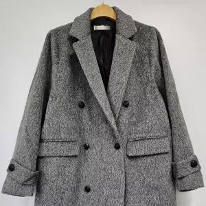 [하프클럽/시드마켓]도톰더블카라울코트 412T375S 빅사이즈 여성