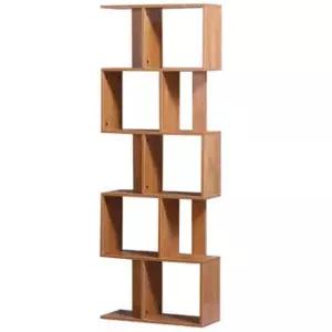 인테리어 책장 5단 퍼즐 책장 무늬목 우드책장 DIY 거실책장 3단책장 5단책장 서재책장