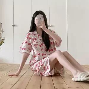 [옷자락]여자 로맨틱 귀여운 체리 미니마우스 데일리 파자마_P421760289