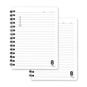 [문구/오피스] 무지유선노트 2p 적당한간격 학생 A5 만능사용 필사 중등노트