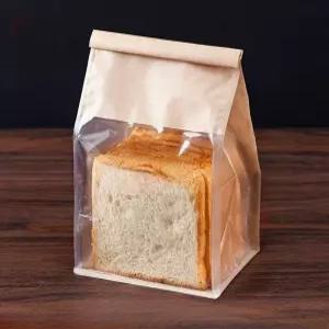 베이커리 포장봉투 100매 크라프트 창봉지 제과점 아웃백 투명비닐 빵포장