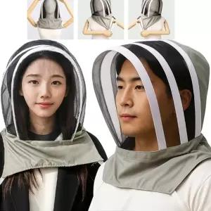 (TS14458026 단일옵션)헬프그린 모기 벌레퇴치 방충모 벌초모자 양봉 예초작업 성묘 제초 미세망모자