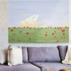 거실 인테리어 명화 패브릭 액자 유화 벽장식