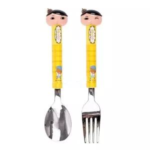 [골드스마일]WL 엉덩이탐정 입체통통 스푼포크세트