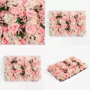 [콩심팥심]인조 꽃장식 벽면 장식 60x40cm 포토존 인테리어 소품