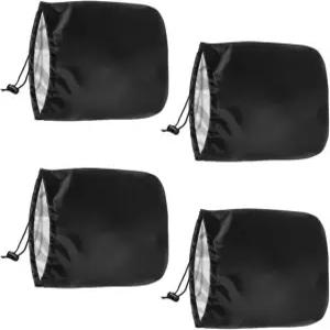 ZIMISI 4PCS 자동차 사이드 미러 커버 방수 스노우 백미러 얼음 서리 이슬 비 새똥 은색 코팅 프로방스 겨울용 액세서리 (4 PCS) 4 PCS