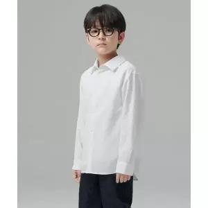 무신사 스탠다드 키즈 릴렉스드 린넨 라이크 셔츠 [화이트]