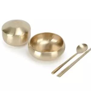 밥그릇 백일 돌 선물 방짜유기 공기 대접 수저 세트