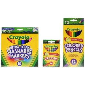 크레욜라 신학기 용품, 3-5학년, 7세, 8세, 포함 크레용 마커 넓은 라인 12개 9세, 가능한 색연필 ] 24개, 10개, 세탁 [아마존 10세,