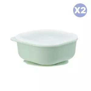 에디슨 유아식기 아기그릇 자기주도 흡착볼 민트 X2 BNS