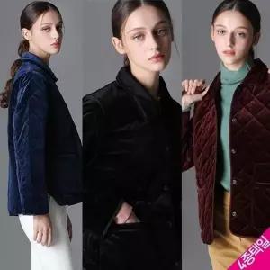 [홈쇼핑방송/르오트(LeOT)] 프리미엄 에디션 벨벳 퀼팅 패딩재킷-사이즈 5588까지15604503588586