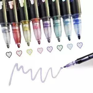 아웃라인펜 8색 테투리펜 다이어리꾸미기 데코펜