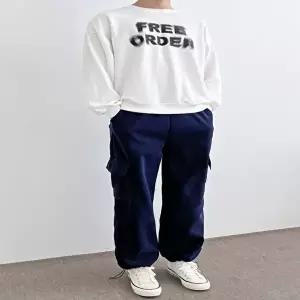 남성 6컬러 겨울 후리스 안감 골덴 카고 와이드팬츠 (HSJ-WFGEUZV)