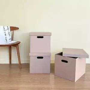 ( )종이상자 뚜껑 있는 종이박스 옷장 속 정리함 수납형대형종이상자