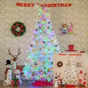 ( )300cm 카니발골드 화이트 홀로그램 중형트리 풀세트 대형트리세트 크리스마스포토존