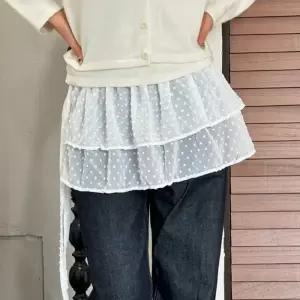 빅사이즈 604 로맨틱레이스도트스커트 DYPT706