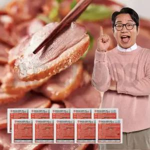 심현섭 한상궁중 북경식 오리 가마방식 훈제오리 슬라이스 간편 조리 식품 캠핑 술안주 오리고기 10팩