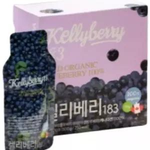 켈리베리183 유기농 야생블루베리 퓨레 50g 10포 6박스
