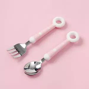 유아용 도넛 수저포크 세트 숟가락 아기 WFLOUHX