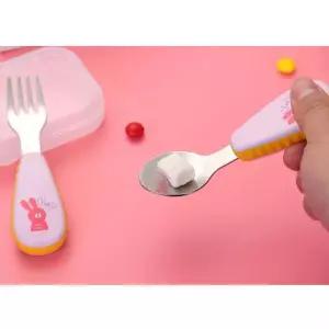 유아용 숟가락 포크 세트 어린이 식기 WFLOUHY