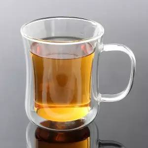 이중유리컵 개인 사무실 내열유리잔 WFLOUL1