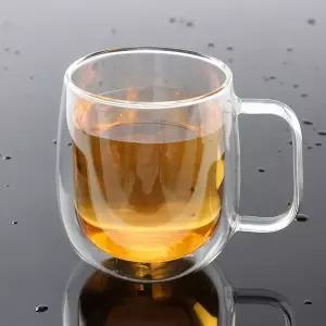 이중유리컵 예쁜 카페 커피 주스잔 WFLOUL2