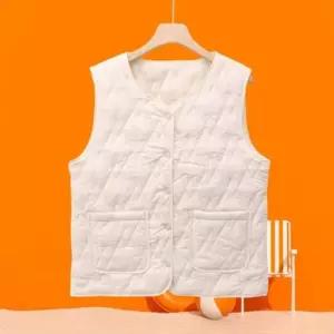 겨울 포근 웜업 여자 누빔 패딩 조끼